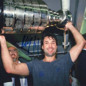 Paul Coffey Edmonton Oilers Autographed Stanley Cup 8x10 Photo