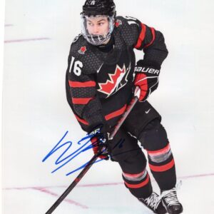 Connor Bedard Team Canada World Juniors Autographed 8x10 Photo