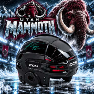 Logan Cooley Autographed Black CCM Hockey Helmet