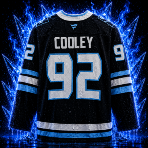 Logan Cooley Utah Mammoth Game-Used #92 Black Jersey Worn During Round One of the 2026 Stanley Cup Playoffs vs. Vegas Golden Knights