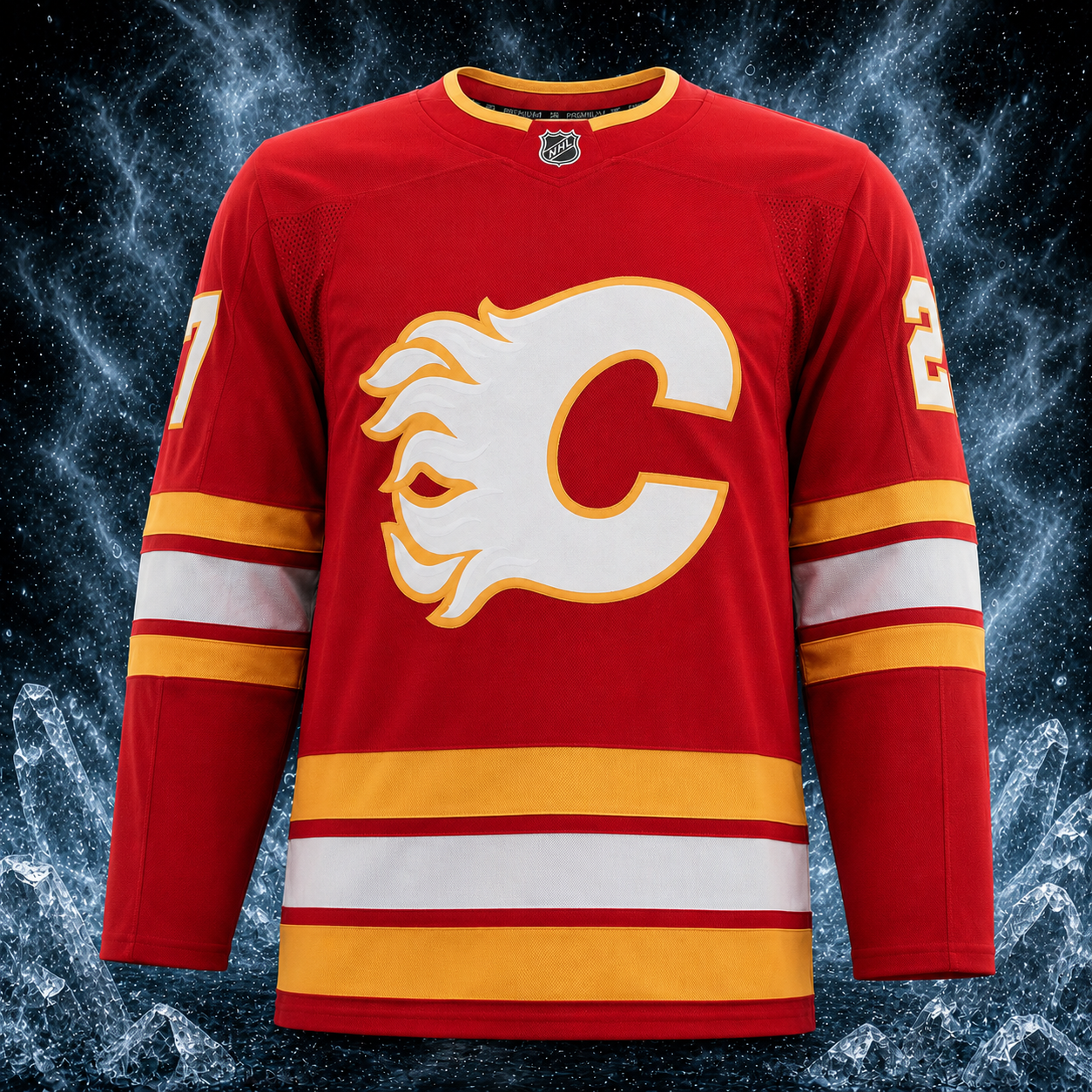 Matt Coronato Autographed Calgary Flames Fanatics Premium Jersey - Image 2