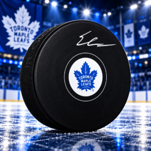 Easton Cowan Autographed Toronto Maple Leafs Hockey Puck
