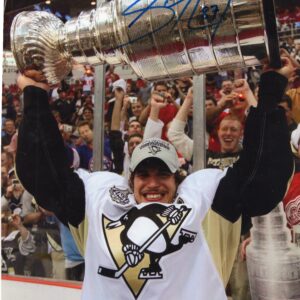Sidney Crosby Pittsburgh Penguins Autographed Stanley Cup 8x10 Photo