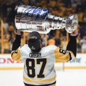 Sidney Crosby Pittsburgh Penguins Autographed Stanley Cup 8x10 Photo