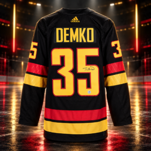 Thatcher Demko Autographed Vancouver Canucks Black Alt Retro Adidas Jersey