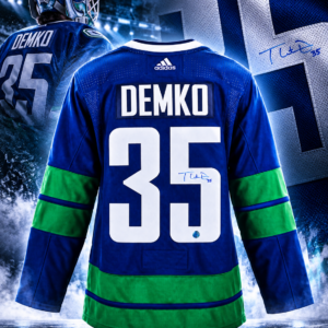 Thatcher Demko Autographed Vancouver Canucks Alternate Adidas Jersey
