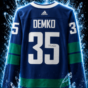 Thatcher Demko Vancouver Canucks Autographed Blue adidas Alternate Authentic Jersey