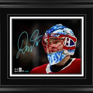 Jakub Dobes Signed 16x20 Print Framed Montreal Canadiens Goalie Mask (Limited Edition of 25)