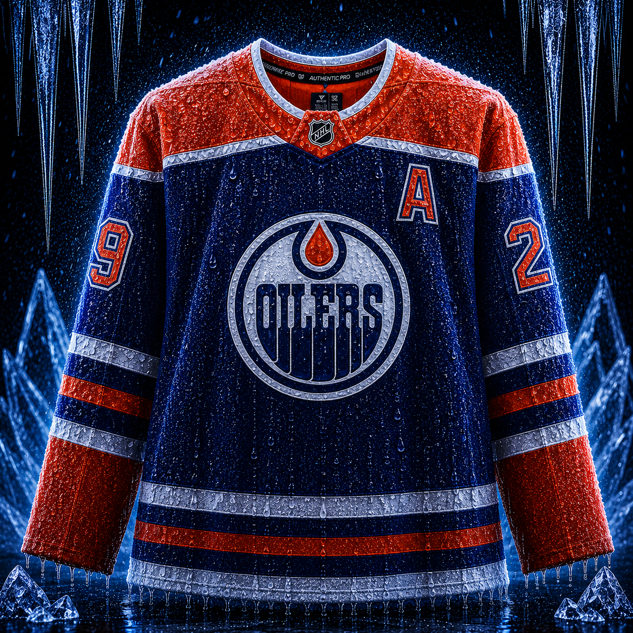Leon Draisaitl Edmonton Oilers Autographed Royal Fanatics Authentic Pro Jersey - Image 2