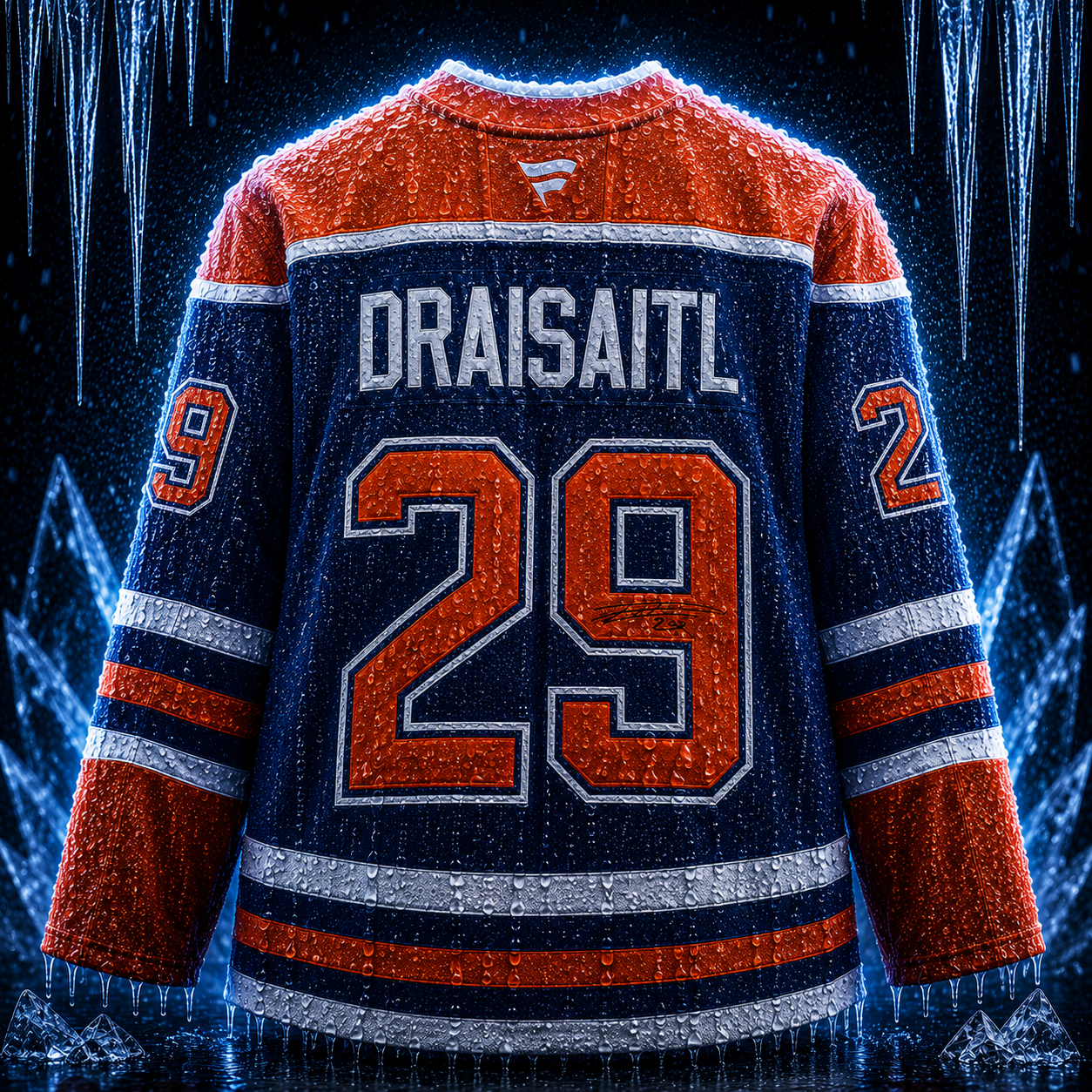 Leon Draisaitl Edmonton Oilers Autographed Royal Fanatics Authentic Pro Jersey