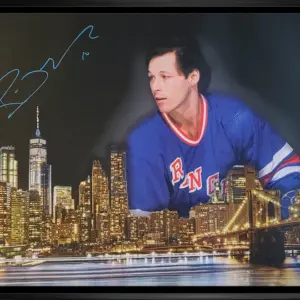 Ron Duguay Signed Framed 20x29 New York Rangers Skyline Canvas Limited Edition /99