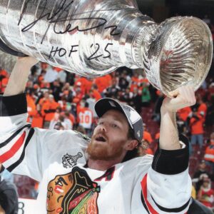 Duncan Keith Chicago Blackhawks Holding the Cup Autographed 8x10 Photo