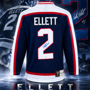 Dave Ellett Autographed Winnipeg Jets Throwback Breakaway Jersey