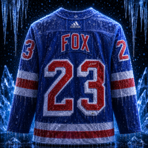Adam Fox New York Rangers Autographed Blue Adidas Authentic Jersey