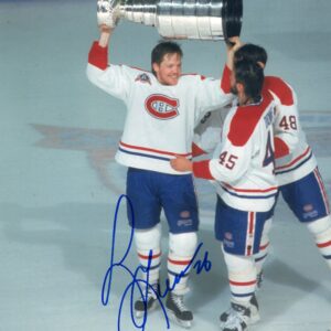 Gary Leeman Montreal Canadiens Lifting The Cup 8x10 Photo