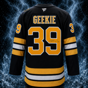 Morgan Geekie Autographed Boston Bruins Fanatics Premium Jersey