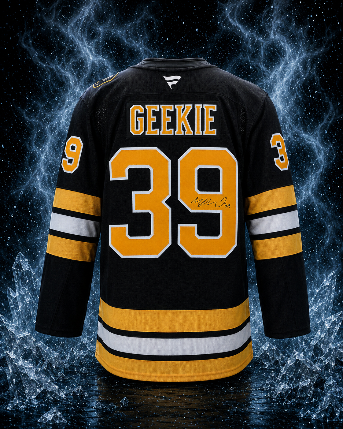 Morgan Geekie Autographed Boston Bruins Fanatics Premium Jersey
