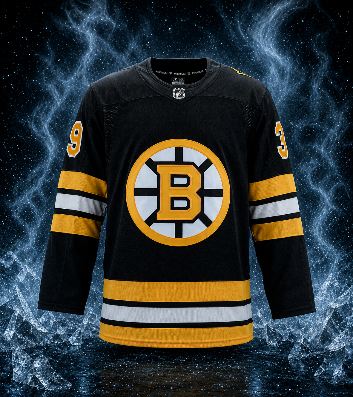 Morgan Geekie Autographed Boston Bruins Fanatics Premium Jersey - Image 4