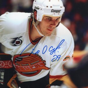 Gino Odjick Vancouver Canucks Algonquin Warrior Autographed 8x10 Photo