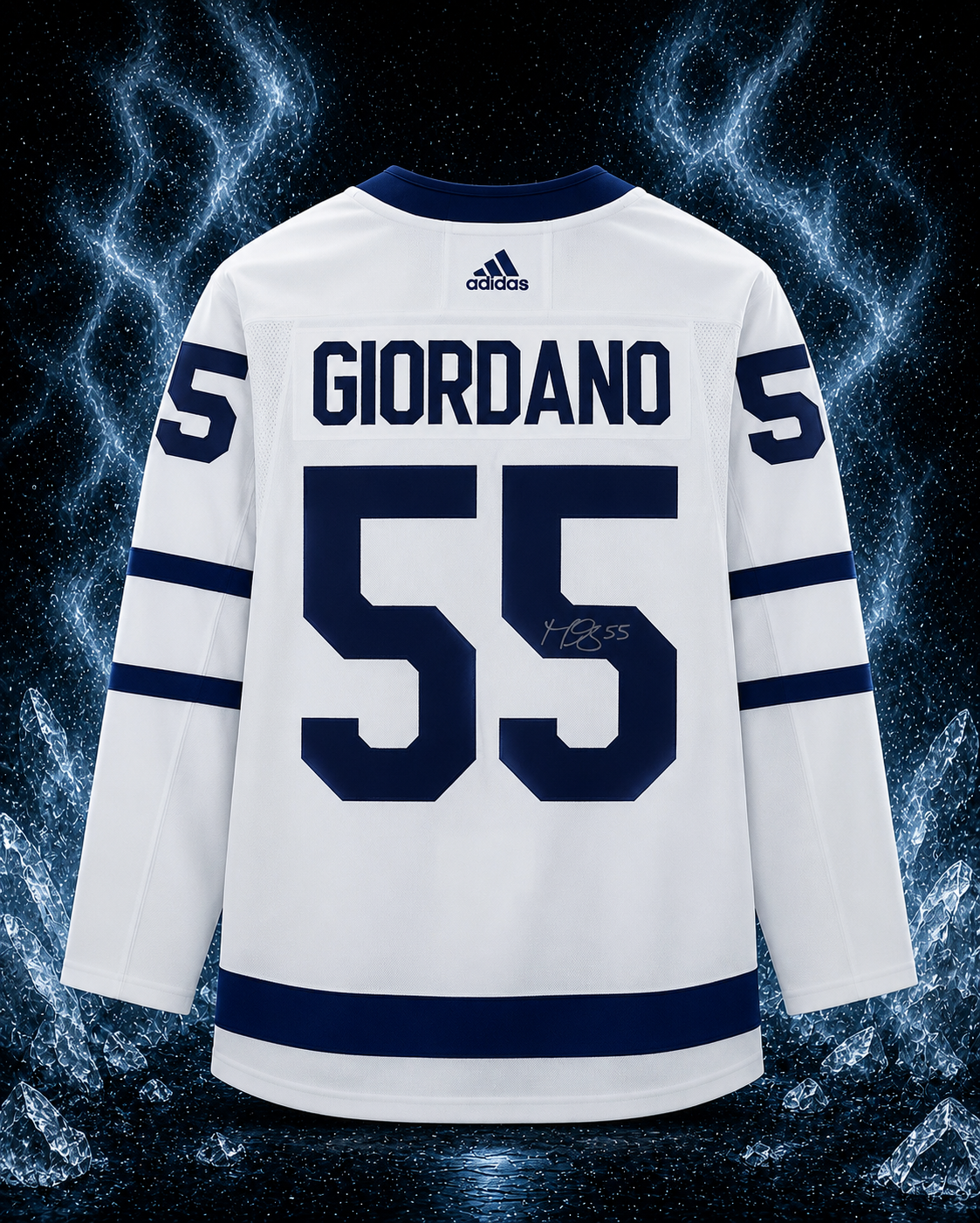 Mark Giordano Toronto Maple Leafs Autographed White Adidas Authentic Jersey
