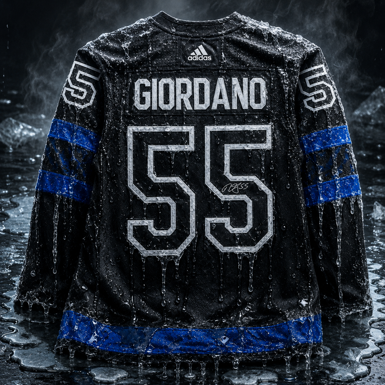 Mark Giordano Toronto Maple Leafs Autographed Black Alternate Adidas Authentic Jersey