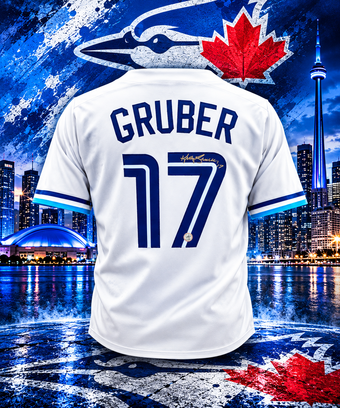 Kelly Gruber Autographed Toronto City Design White Baseball Jersey
