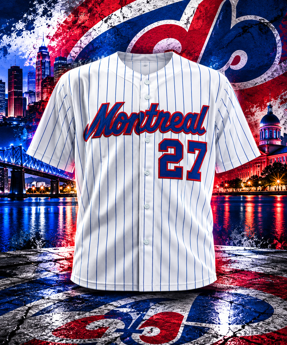 Vladimir Guerrero Sr Autographed Montreal City Design White Baseball Jersey - Image 2