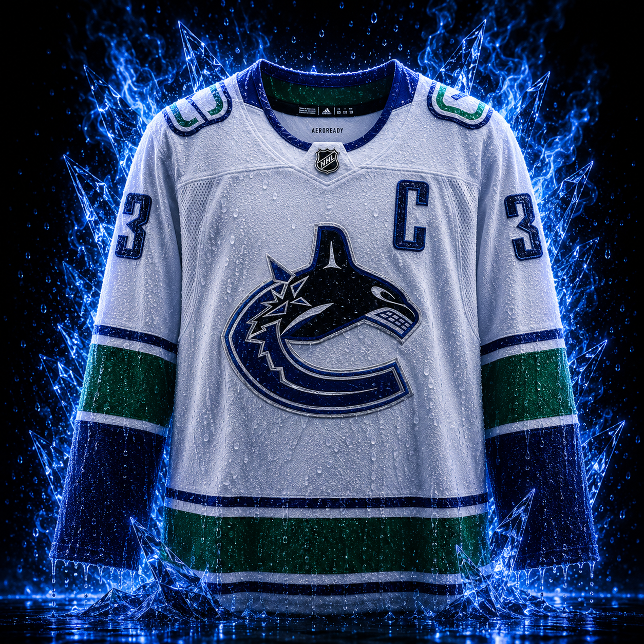 Henrik Sedin Vancouver Canucks Autographed White Adidas Authentic Jersey - Image 2