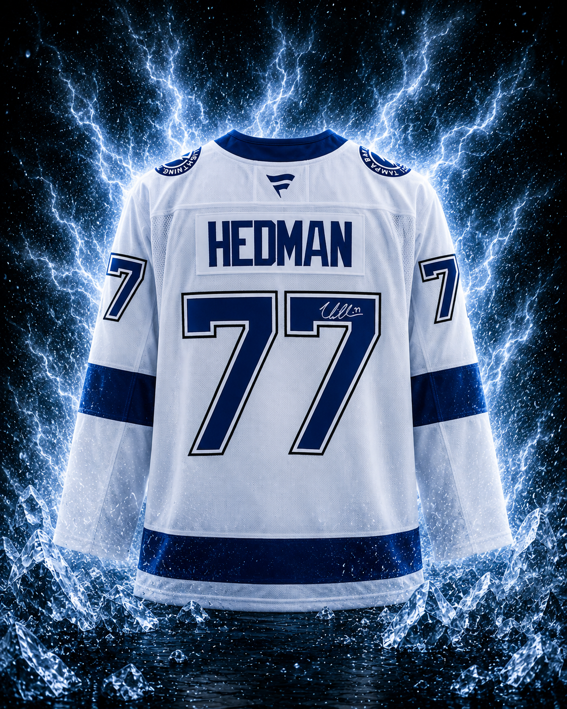 Victor Hedman Tampa Bay Lightning Autographed White Fanatics Premium Jersey