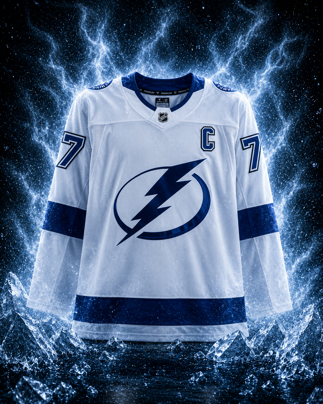 Victor Hedman Tampa Bay Lightning Autographed White Fanatics Premium Jersey - Image 2