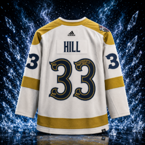 Adin Hill Vegas Golden Knights Autographed 2024 Winter Classic adidas Authentic Jersey