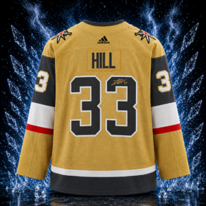Adin Hill Vegas Golden Knights Autographed Gold adidas Authentic Jersey with Stanley Cup Patch