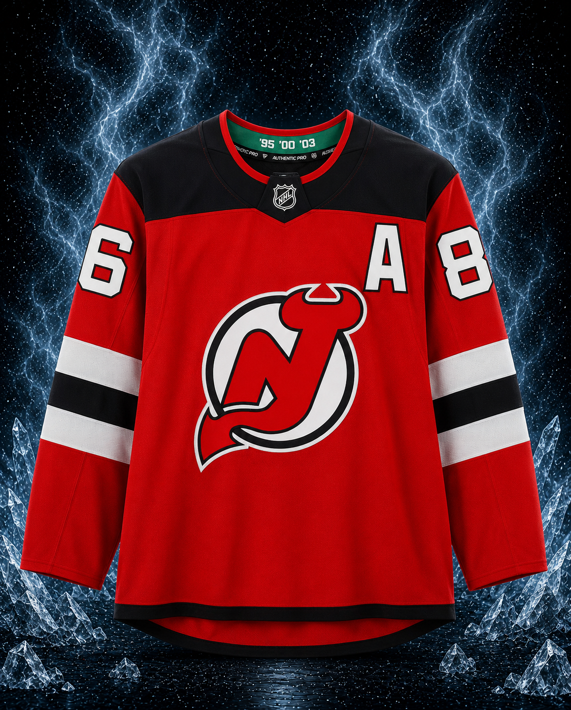 Jack Hughes New Jersey Devils Autographed Red Fanatics Authentic Pro Jersey - Image 2