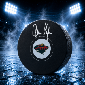 Quinn Hughes Minnesota Wild Autographed Hockey Puck