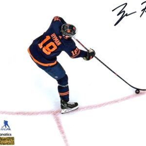 Zach Hyman Edmonton Oilers Alternate Jersey Autographed 8x10 Photo