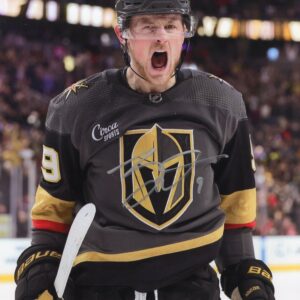 Jack Eichel Vegas Golden Knights Raw Emotion Autographed 8x10 Photo