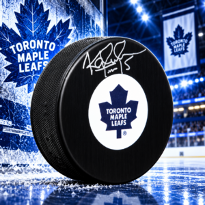 Anthony Stolarz Autographed Toronto Maple Leafs Hockey Puck