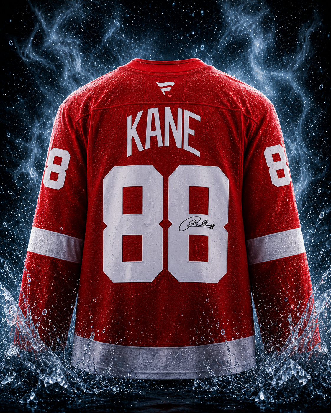 Patrick Kane Detroit Red Wings Autographed Red Fanatics Authentic Pro Jersey