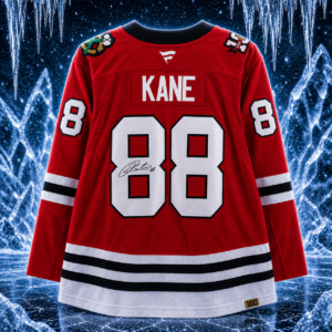 Patrick Kane Chicago Blackhawks Autographed Red 2025 Centennial Season Fanatics Premium Jersey