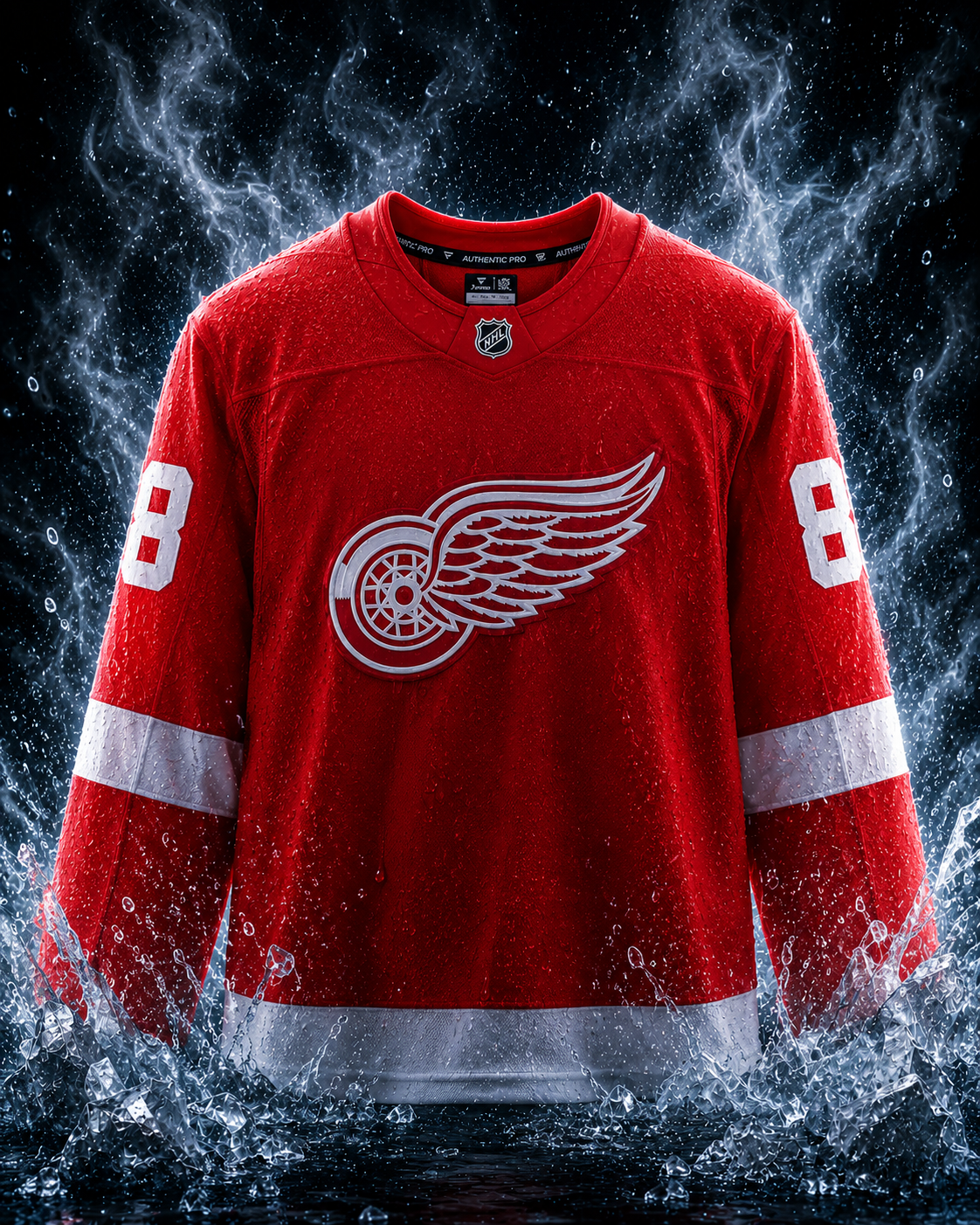 Patrick Kane Detroit Red Wings Autographed Red Fanatics Authentic Pro Jersey - Image 2