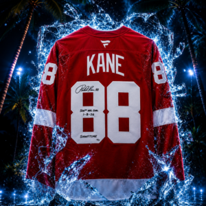 Patrick Kane Detroit Red Wings Autographed Red Fanatics Premium Jersey with Multiple Inscriptions - Limited Edition of 25