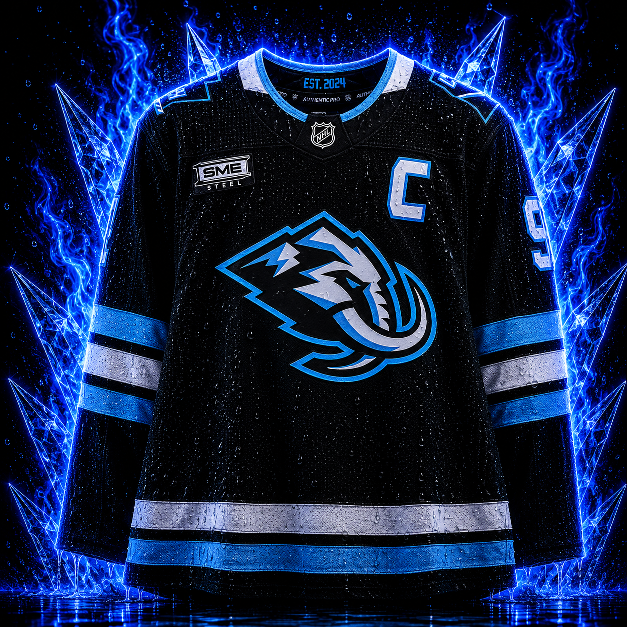Clayton Keller Utah Mammoth Game-Used #9 Black Jersey Worn During Round One of the 2026 Stanley Cup Playoffs vs. Vegas Golden Knights - Image 2