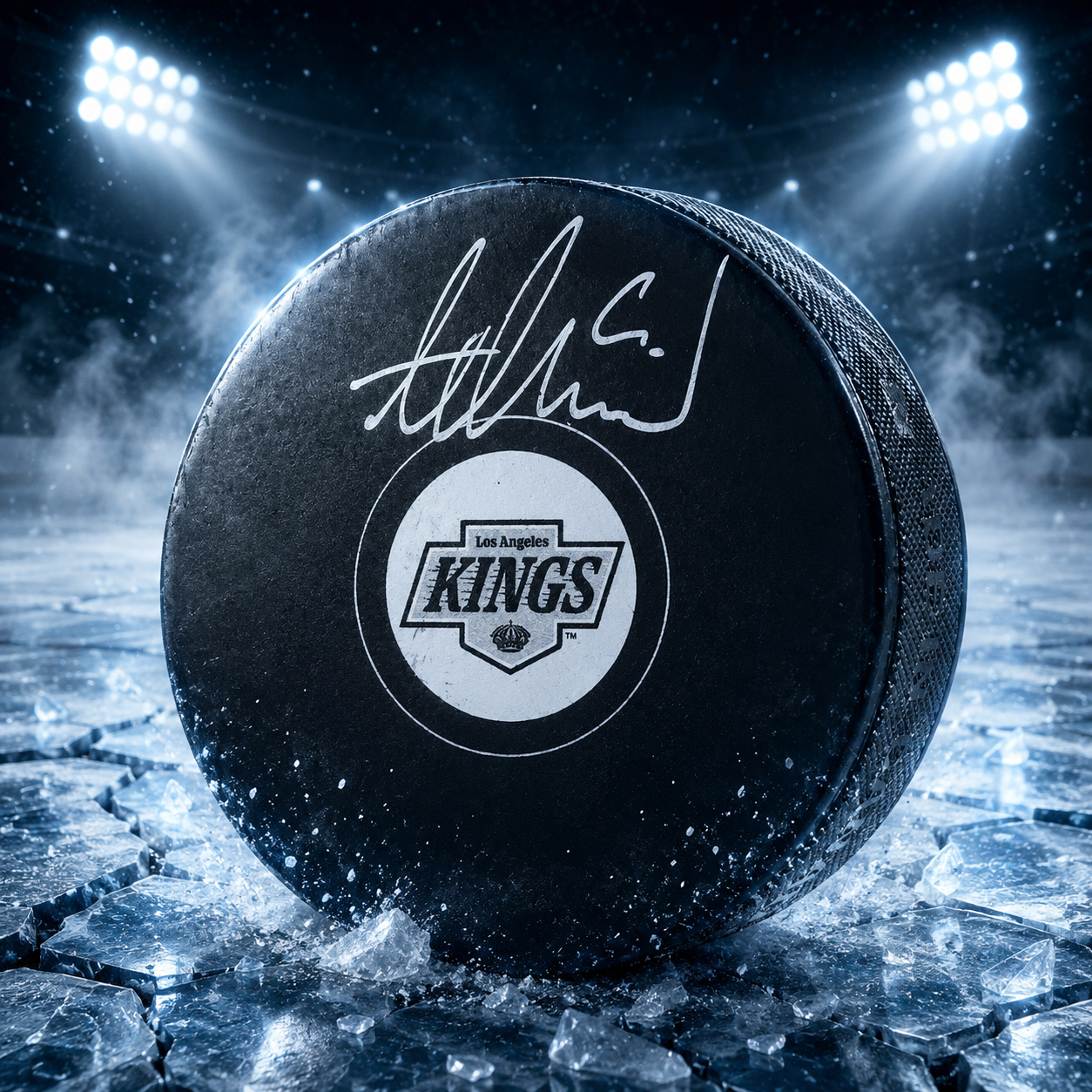 Adrian Kempe Los Angeles Kings Autographed Hockey Puck
