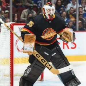 Kirk McLean Vancouver Canucks Crisp Black Jersey Autographed 8x10 Photo