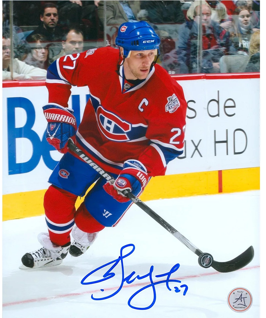 Alexei Kovalev Autographed Montreal Canadiens Captain 8x10 Photo