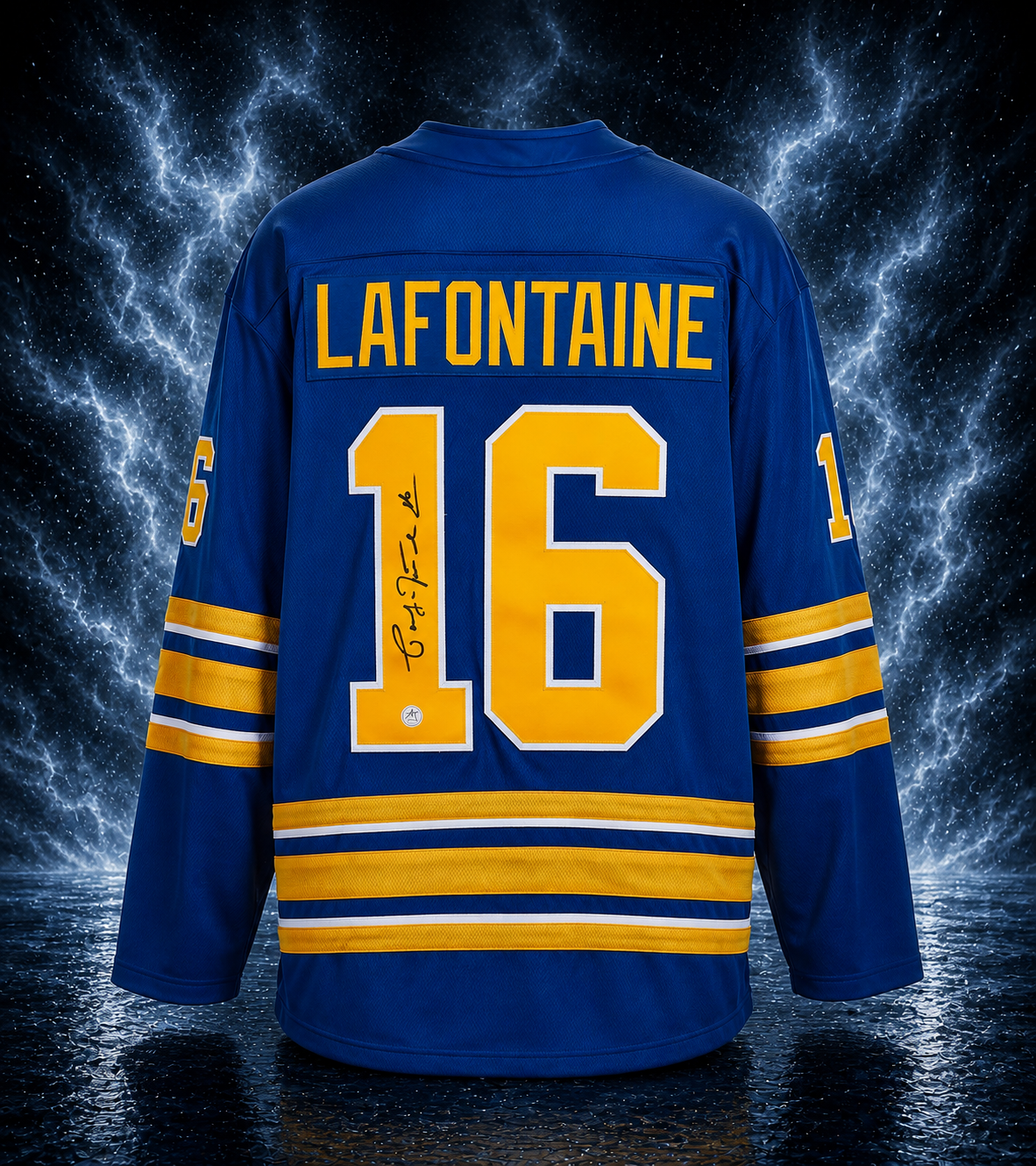 Pat LaFontaine Autographed Buffalo Sabres Fanatics Breakaway Jersey