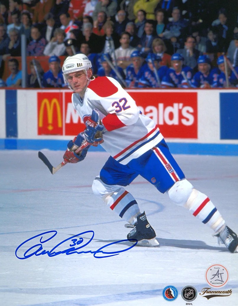 Claude Lemieux Autographed Montreal Canadiens Game Action 8x10 Photo