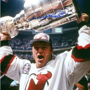 Claude Lemieux Autographed New Jersey Devils 1995 Stanley Cup 8x10 Photo
