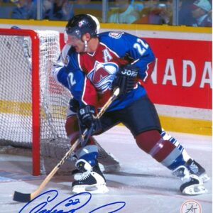 Claude Lemieux Autographed Colorado Avalanche Game Action 8x10 Photo