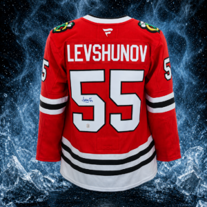 Artyom Levshunov Chicago Blackhawks Autographed Fanatics Premium Jersey